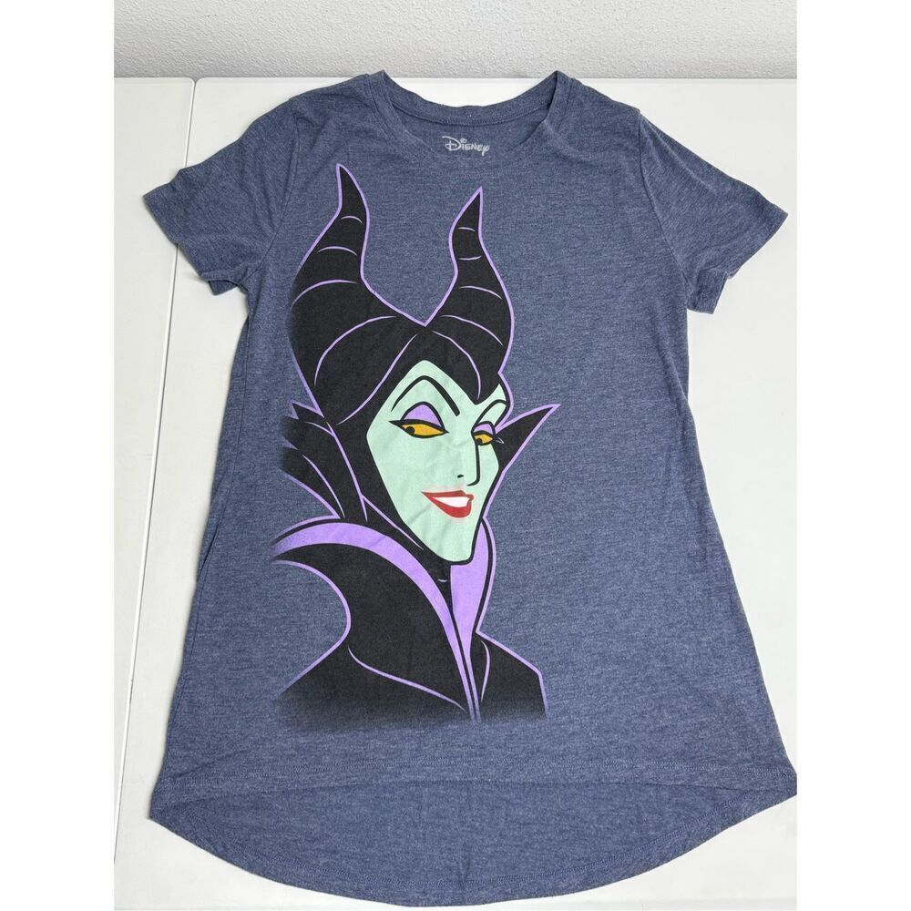 Disney Maleficent Evil Queen Gray Dress Tunic T Shirt Girls Size L (11-13)